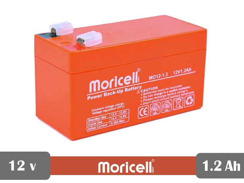 باتری سیلد اسید 12 ولت 1.2 آمپر moricell
