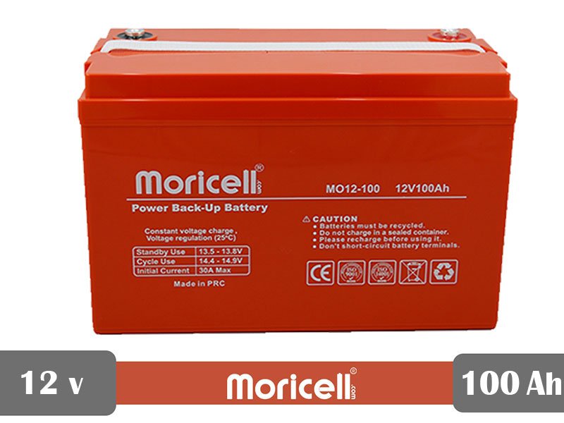 باتری یو پی اس 12 ولت 100 آمپر moricell