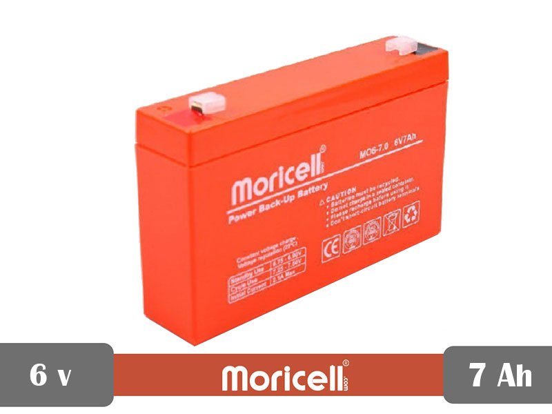 باتری سیلد اسید 6 ولت 7 آمپر moricell