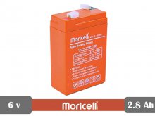 باتری سیلد اسید 6 ولت 2.8 آمپر moricell