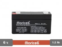 باطری سیلد اسید 6 ولت 1.2 آمپر moricell