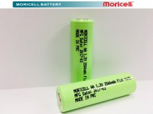 AA Flat 1.2V 2500 mAh moricell